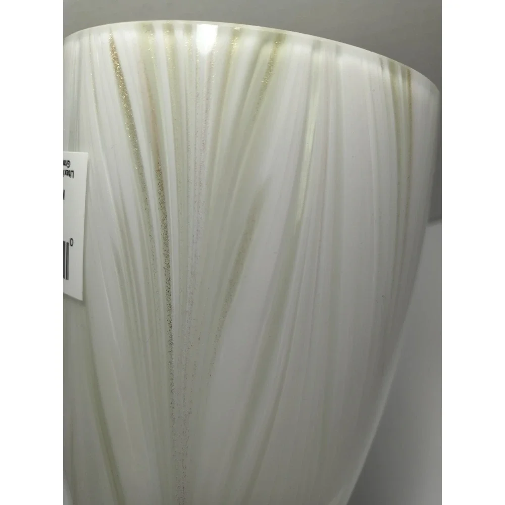 NEW Style Selections Champagne Opal Shimmer Glass Pendant Light‎ Shade Set Of 2